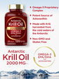 Carlyle Antarctic Krill Oil 2000 mg – 120 Softgels (Pack of 2) | Omega-3 EPA/DHA + Astaxanthin