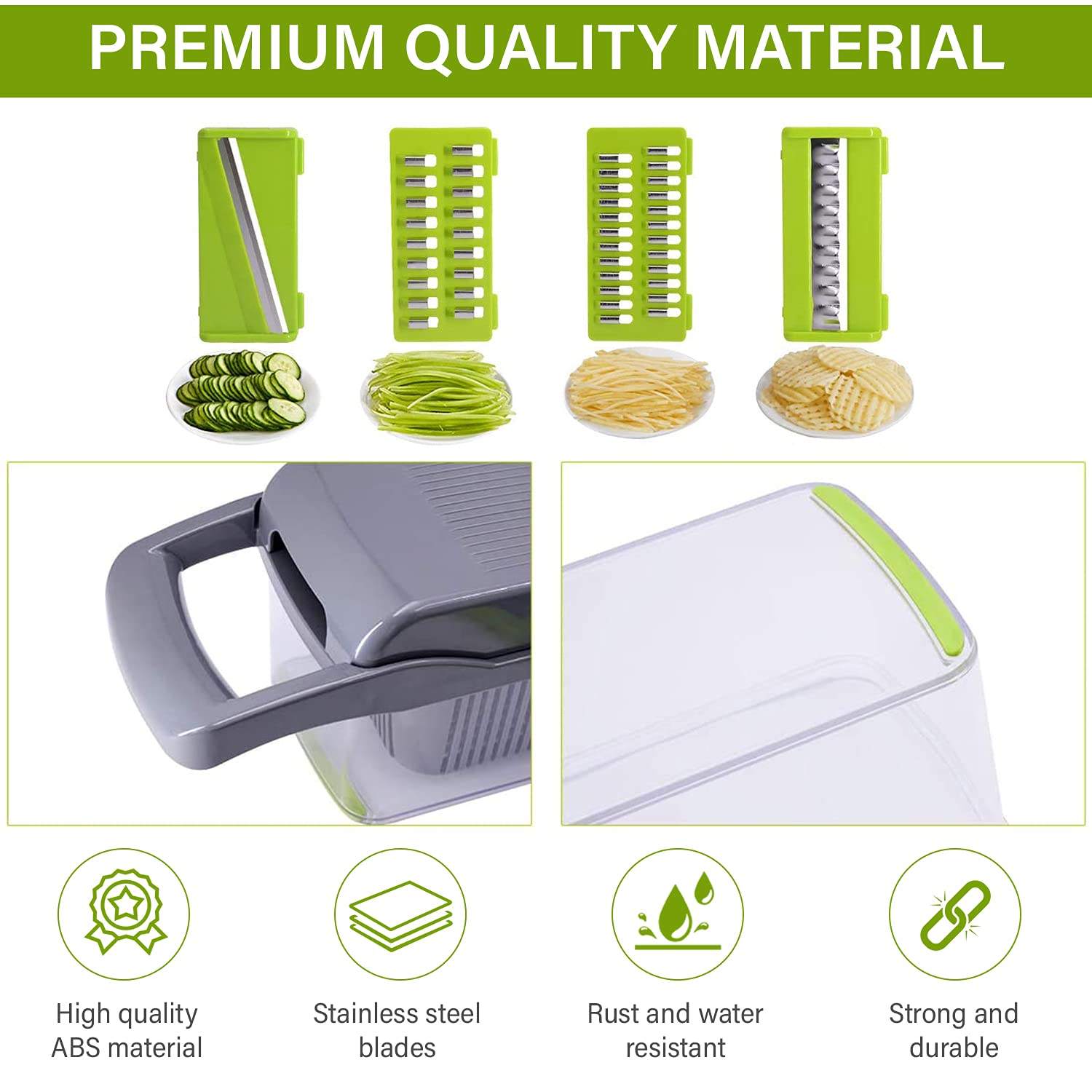 12 In 1 Manual Vegetable Chopper Kitchen Gadgets Food Chopper Onion Cutter Vegetable Slicer - Get Me Products