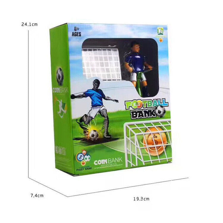 Electric Soccer Player Goal Kicking Football Piggy Bank Coin Money Saving Box - Get Me Products