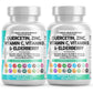 Clean Nutraceuticals Quercetin, Zinc, Vitamin C & D, Bromelain, Elderberry – Lung Immune Support (60 Count x 2)