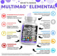 Clean Nutraceuticals MultiMag Magnesium Complex - 9 Magnesium Forms + B Vitamins (180 Capsules, Pack of 2)