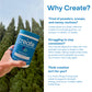 Create Creatine Monohydrate Gummies – 1.5g per Gummy, Vegan, Anti-Melting