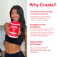 Create Creatine Monohydrate Gummies – 1.5g Per Gummy, Sour Cherry, Vegan, Gluten‑Free