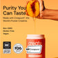 Create Creatine Monohydrate Gummies – 1.5g Per Gummy, Vegan, Anti-Melting, Sour Peach Flavor