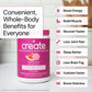 Create Creatine Monohydrate Gummies – 1.5g per Gummy, Vegan, Anti-Melt, Orange Flavor