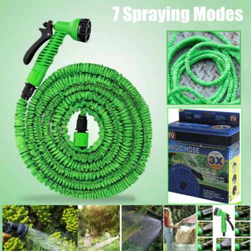 7Function Spray Nozzle 100FT Water Hose Gun Multi Pattern Garden Adjustable Mist - Get Me Products