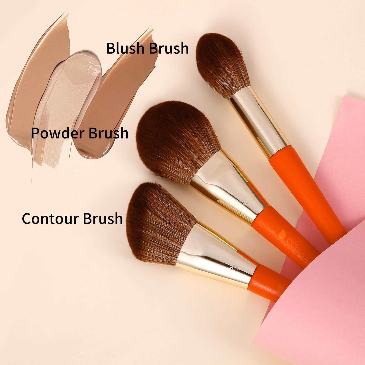 9-Piece Deer Series Makeup Brush Set with Bag - Perfect for Foundation, Blending, Blush, and Eyeshadow!