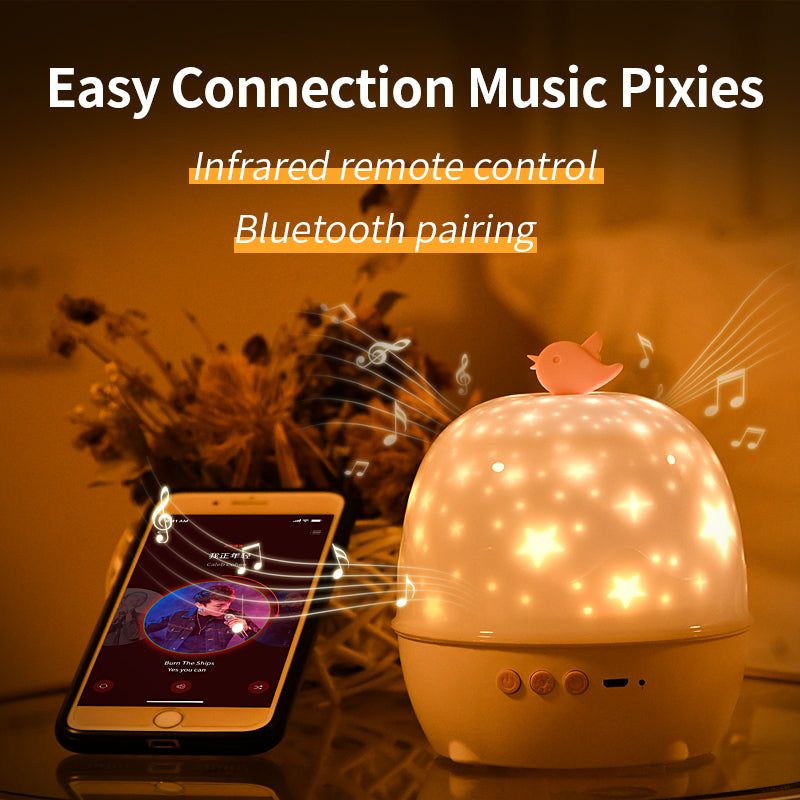 Projection Lamp 6 Kinds Of Projection Patterns Bluetooth Sound Lamp LED Night Lamp Indoor Atmosphere Lamp Birthday Gift - Get Me Products