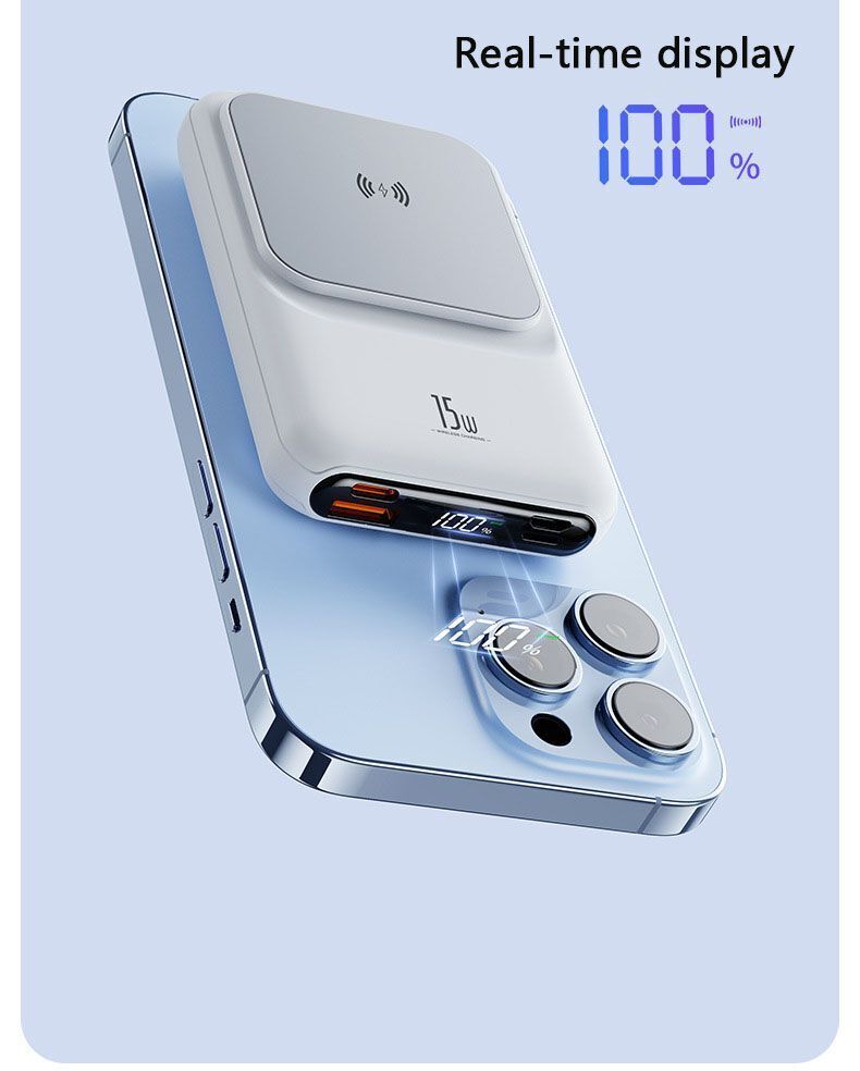 Magnetic Wireless Power Bank 12000mAh For Magsafe Battery Pack For Phone 14 13 - Get Me Products