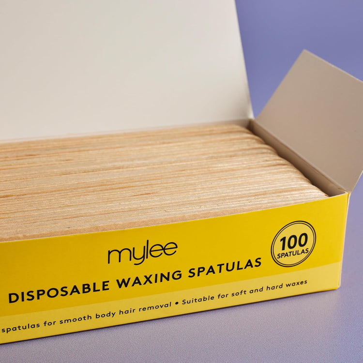 Premium Salon Quality Disposable Wooden Spatulas for Waxing, Pack of 100, Hygenic and Suitable for Warm and Hot Waxes