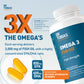 Dr. Tobias Omega 3 Fish Oil 2000mg Triple Strength – EPA 800mg DHA 600mg | 180 Softgels