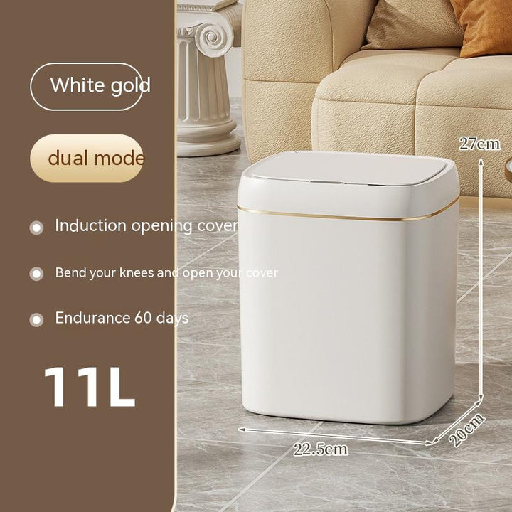 Smart Trash Can With Lid For Bedroom And Living Room Kitchen Storage Box Trash Can Induction Small Car Box Automatic Smart Dustbin Smart Trash Bin - Get Me Products