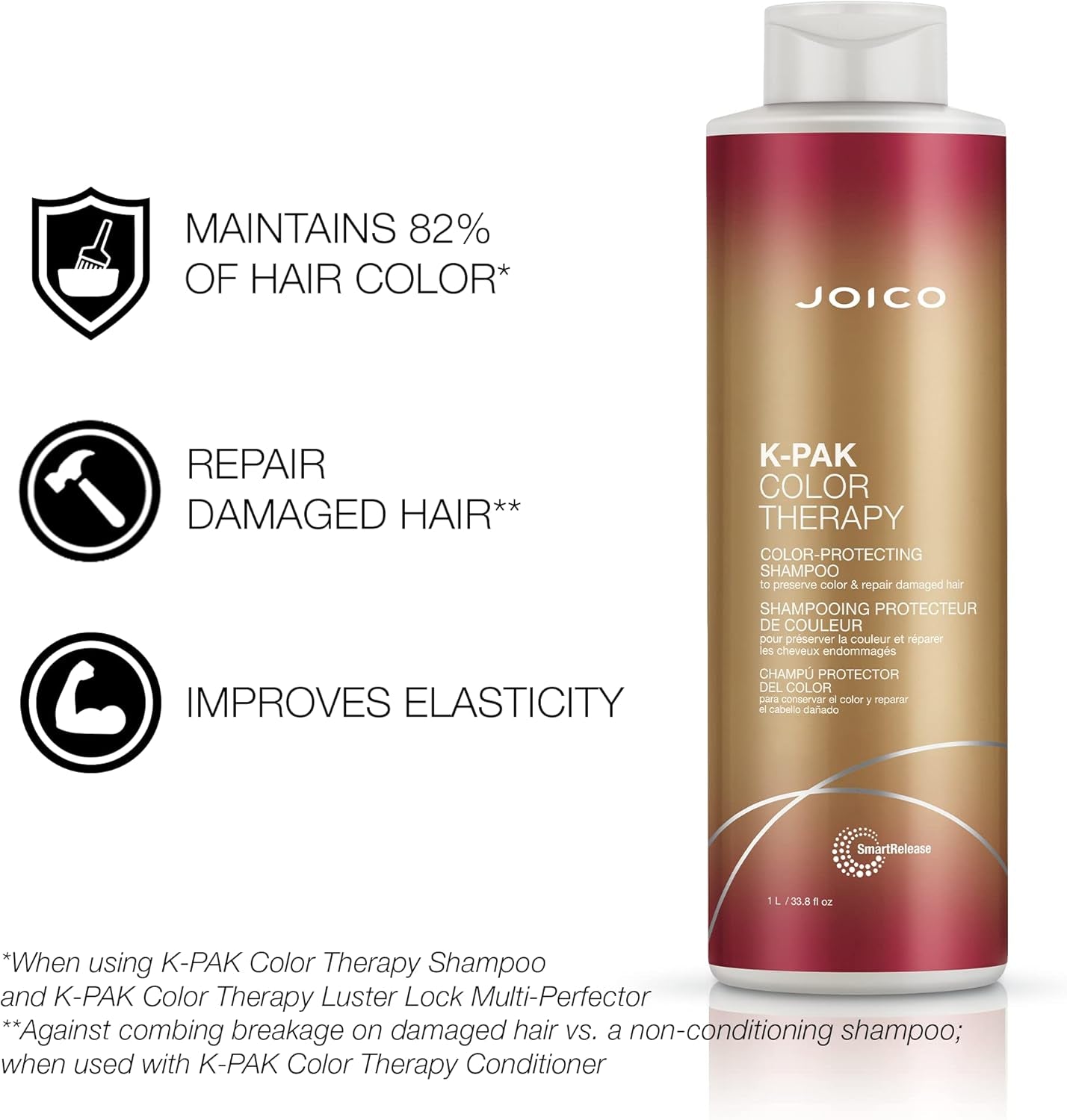 K-Pak Color Therapy Shampoo & Conditioner Liter Duo - Ultimate Color Care for Vibrant Hair!