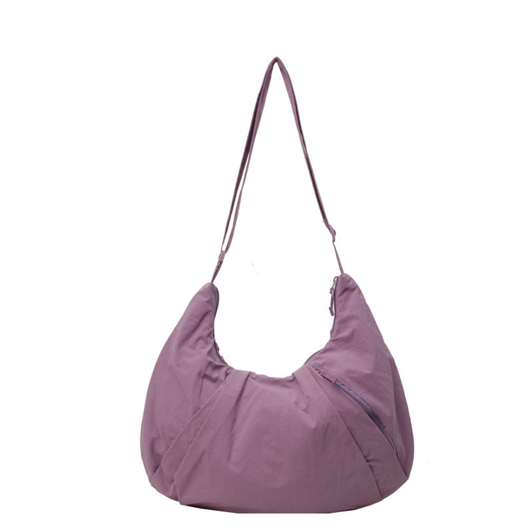 Pleated Messenger Bag Large Capacity Artistic Simple Fashion for Wpmen - Get Me Products