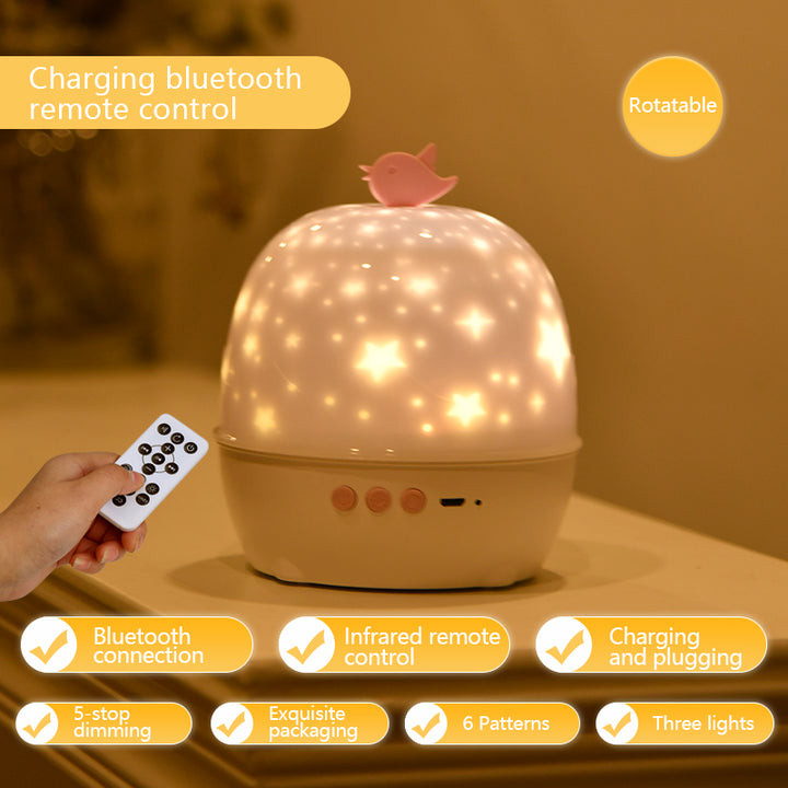 Projection Lamp 6 Kinds Of Projection Patterns Bluetooth Sound Lamp LED Night Lamp Indoor Atmosphere Lamp Birthday Gift - Get Me Products