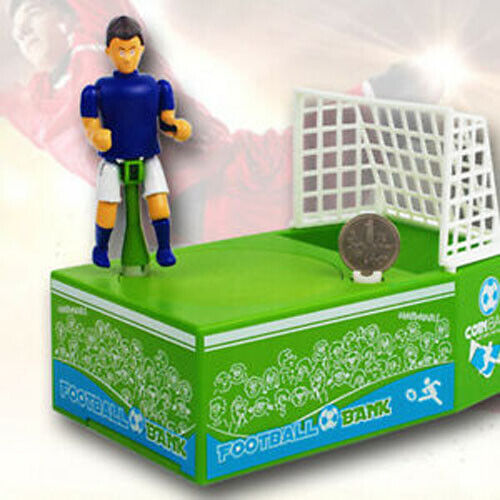 Electric Soccer Player Goal Kicking Football Piggy Bank Coin Money Saving Box - Get Me Products