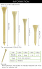 Bamboo Golf Tees Eco Friendly | 100 Pack 4 Sizes | Adistore Golf