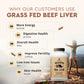 Ancestral Supplements Grass Fed Beef Liver 180 Capsules | Energy, Detox, Digestion, Immunity