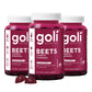 Goli Beets Cardio Gummies with CoQ10 & Vitamin B12 – Beetroot Extract for Cardiovascular Wellness – Vegan, Non-GMO, Gluten-Free – 60 Count (3 Pack)