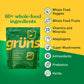 Grüns Adults Super Greens Multivitamin Gummies – 60+ Nutrients, 6g Fiber, 28 Pack