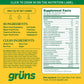 Grüns Adults Super Greens Multivitamin Gummies – 60+ Nutrients, 6g Fiber, 28 Pack
