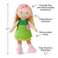 HABA Mali 12-inch Soft Doll with Blonde Hair and Blue Eyes – Machine Washable for 18 Months and Up