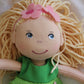 HABA Mali 12-inch Soft Doll with Blonde Hair and Blue Eyes – Machine Washable for 18 Months and Up