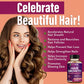 Rainbow Nutrients Hair Growth Vitamins for Women – 2 Pack with Biotin 10,000 mcg, Collagen, OptiMSM, Saw Palmetto