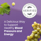 Humann SuperGrapes Chews – 100mg CoQ10 & Grape Seed Extract | From The Makers of SuperBeets, Grape Flavor, 60 Count