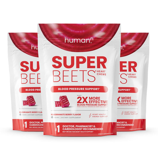 Humann SuperBeets Heart Chews – Nitric Oxide & Blood Pressure Support