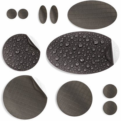 Repair Patches (30+ Colours) for Puffer Jackets, Tents, Upholstery - Stick On, Waterproof, Tear-Cold-Heat-Resistant