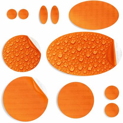 Repair Patches (30+ Colours) for Puffer Jackets, Tents, Upholstery - Stick On, Waterproof, Tear-Cold-Heat-Resistant