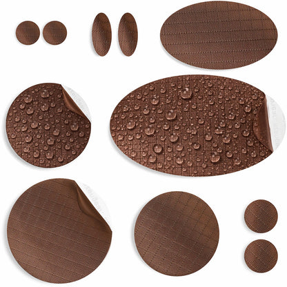 Repair Patches (30+ Colours) for Puffer Jackets, Tents, Upholstery - Stick On, Waterproof, Tear-Cold-Heat-Resistant