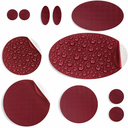 Repair Patches (30+ Colours) for Puffer Jackets, Tents, Upholstery - Stick On, Waterproof, Tear-Cold-Heat-Resistant