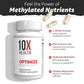 10X Health System Optimize Multivitamin for Men – 90 Capsules | 34-in-1 Methylated Formula, 5-MTHF, NAC, 800 mcg B12