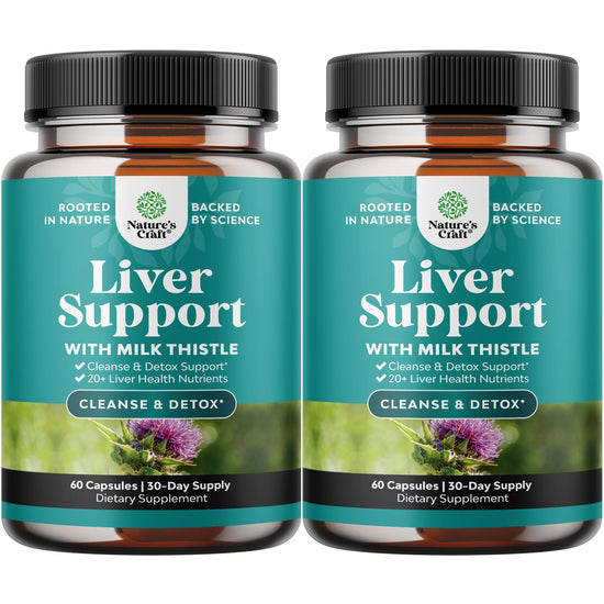 Natures Craft Liver Cleanse Detox & Repair 2 Pack — Milk Thistle Liver Support