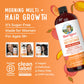 MaryRuth Organics Liquid Multivitamin + Hair Growth with Lustriva – Thicker Hair, Smoother Skin | Biotin 10000mcg | 30 Fl Oz