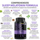 MEDCHOICE 12-in-1 Melatonin Sleep Capsules - 10mg Extra Strength with Magnesium, Ashwagandha, GABA (180 capsules, Pack of 2)