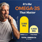 Triple Strength Omega-3 Fish Oil 3600 mg | EPA & DHA | 180 Ct | Burpless