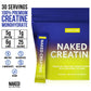 NAKED Pure Lemon Lime Creatine Monohydrate Stick Packs — 30 Pack | Vegan, Non-GMO, Gluten Free