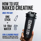 NAKED Pure Lemon Lime Creatine Monohydrate Stick Packs — 30 Pack | Vegan, Non-GMO, Gluten Free