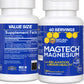 MagTech Magnesium Complex - 3-Form Magnesium (Magtein L-Threonate, Glycinate & Taurate) 200mg, 180 Capsules | NATURAL STACKS