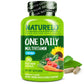 NATURELO Mens Multivitamins – One Daily Multivitamin for Men with Organic Whole Foods & High-Absorption Nutrients | Non-GMO, 240 Veggie Capsules