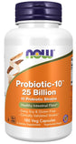 NOW Foods Probiotic-10™ 25 Billion | 10 Strains, Dairy/Soy/Gluten Free, 180 Veg Capsules