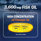 Triple Strength Omega-3 Fish Oil 3600 mg | EPA & DHA | 180 Ct | Burpless