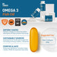 Dr. Tobias Omega 3 Fish Oil 2000mg Triple Strength – EPA 800mg DHA 600mg | 180 Softgels
