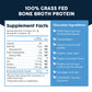 Paleovalley Grass-Fed Bone Broth Protein Powder, Chocolate – 15g Protein
