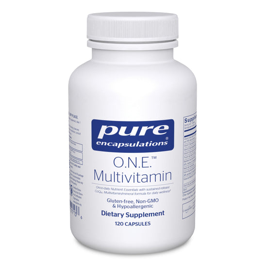 Pure Encapsulations O.N.E. Multivitamin – Once Daily Multivitamin with Metafolin, CoQ10, and Lutein | 120 Capsules