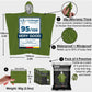 Reversible Emergency Survival Foil Poncho (4pc)