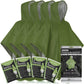 Reversible Emergency Survival Foil Poncho (4pc)
